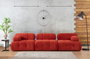 Atelier Del Sofa Doblo Sofá de 3 plazas - Rojo